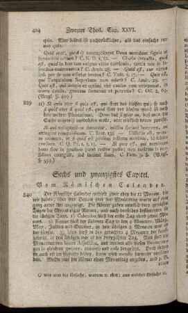 Sechs und zwanzigstes Capitel.