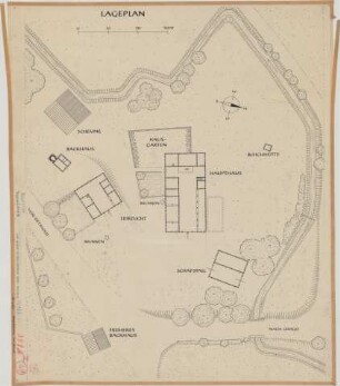 Dehlentrup (Kreis Detmold): Hof Brede. Lageplan