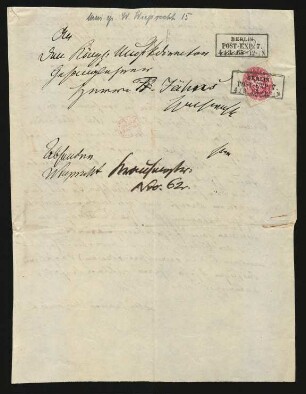 Brief an Friedrich Wilhelm Jähns : 04.03.1865