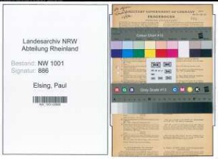 Entnazifizierung Paul Elsing, geb. 28.06.1909 (Landwirt)
