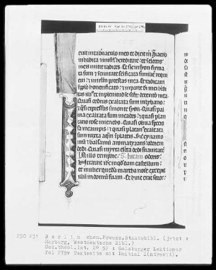Lektionar aus Salzburg — Initiale I(ntravit), Folio 279verso
