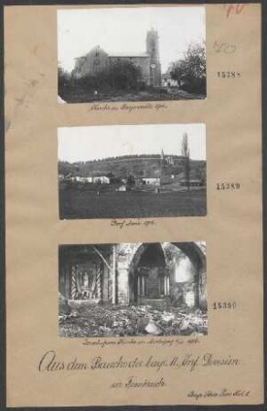In Frankreich: Dorf Mons 1916