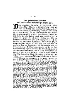 Die Bodenreformgedanken und die national-ökonomische Wissenschaft