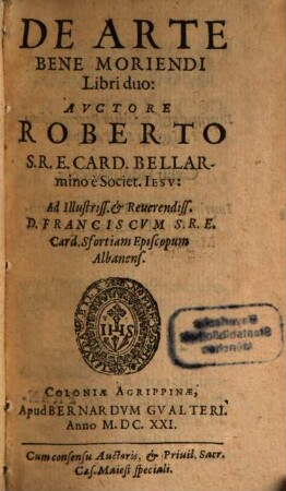 De Arte Bene Moriendi : Libri duo