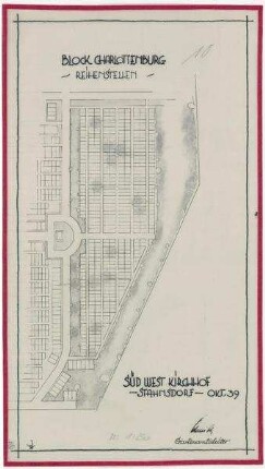 Belegungspläne Charlottenburg (Originale) Südwestkirchhof Stahnsdorf - Feld 10 Reihenstellen
