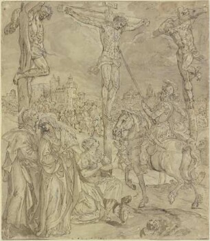 Kreuzigung Christi, Longinus sticht Christus in die Seite