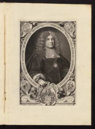 Leonardus Weiss S. Caes. Majest. Leopoldo a Consiliis Vigesimus Quartus Reipubl. Augustanae Duumvir.