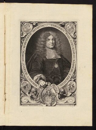 Leonardus Weiss S. Caes. Majest. Leopoldo a Consiliis Vigesimus Quartus Reipubl. Augustanae Duumvir.