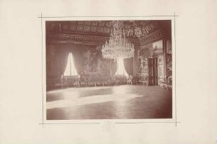 "Ecksalon, obere Etage, Staatsrathszimmer, Blick nach Norden" im Schloss Drottningholm