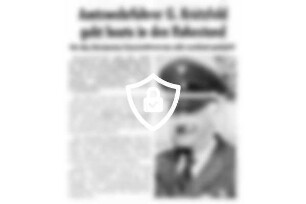 Amtswehrführer G. Krützfeld geht heute in [Name maskiert]