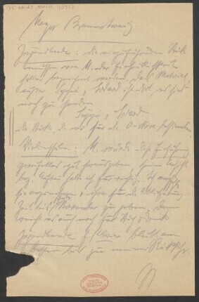 Brief an Fritz Meyer : 06.1925