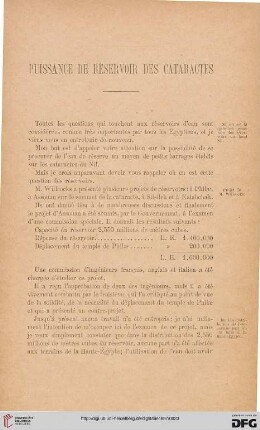 3.Ser. 8.1897: Puissance de réservoir des cataractes