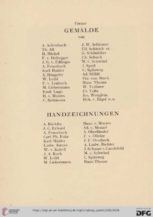 Gemälde/Handzeichnungen