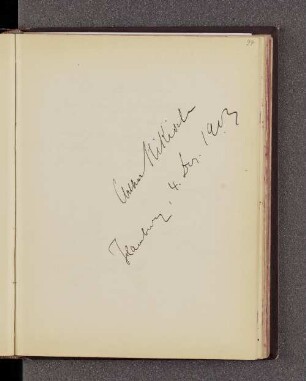 Arthur Nikisch. – Hamburg, 04.12.1903