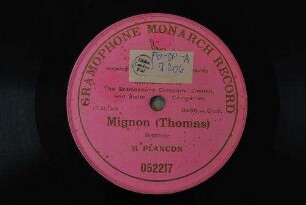 Mignon : Berceuse / (Thomas)