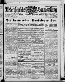 Niederrheinische Landeszeitung : Geldernsche Volkszeitung : Geldern'sches Wochenblatt : Volkszeitung für den Kreis Moers : erfolgreichstes Insertionsorgan in den Kreisen Geldern und Moers sowie in den Grenzbezirken der Kreise Cleve und Kempen