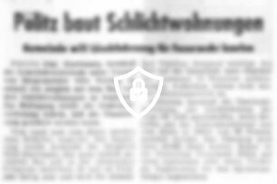 Pölitz baut Schlichtwohnungen