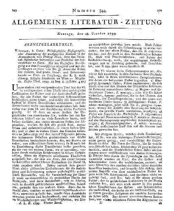 Pinel, P.: Philosophische Krankheits-Lehre. T. 1. Aus dem Franz. übers. von [T. B. Fabricius]. Kopenhagen: Proft & Storch 1799