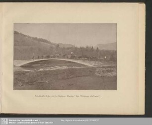 Strassenbrücken nach "System Monier" bei Wildegg (Schweiz)