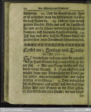 Epistel am 3. Sontage nach Trinitatis