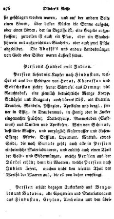 Persiens Handel nach Indien.