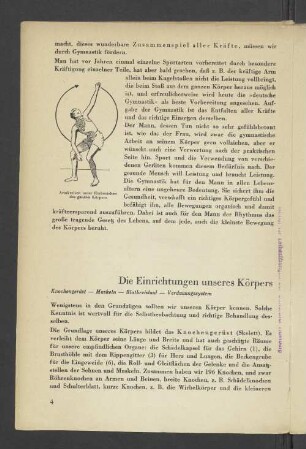Die Einrichtungen unseres Körpers