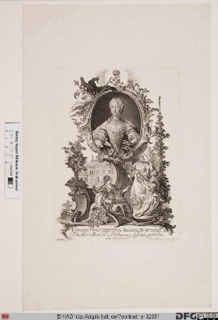 Bildnis Elisabeth Christine, Königin von Preußen, geb. Prinzessin von Braunschweig-Bevern