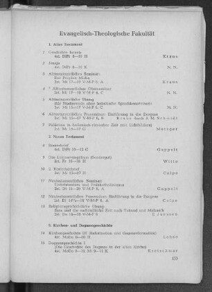 Evangelisch-Theologische Fakultät