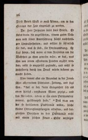 26-36, Der Herr Inspector lieset diese Briefe. Er findet darin ...
