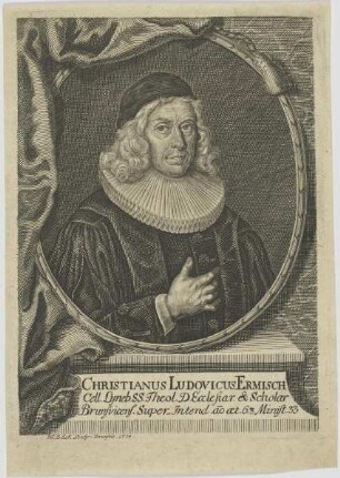 Bildnis des Christianus Ludovicus Ermisch