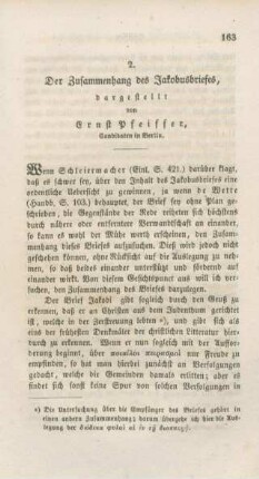 163-180 Der Zusammenhang des Jakobusbriefes