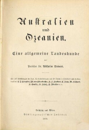 Australien und Ozeanien : eine allgemeine Landeskunde