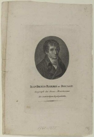 Bildnis des Jean Denys Barbié du Bocage