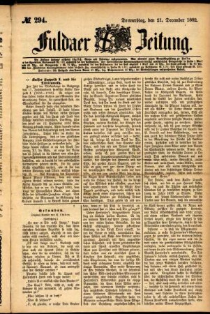 Ausgabe vom Donnerstag, den 21. Dezember 1882.