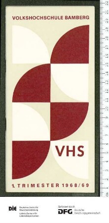 Programm 1. Trimester 1968/1969