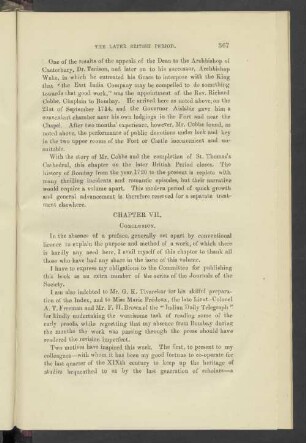 Chapter VII. Conclusion