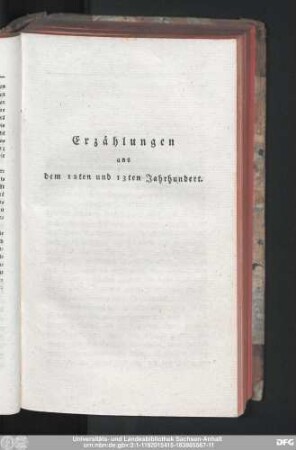 Erzählungen aus dem 12ten und 13ten Jahrhundert.
