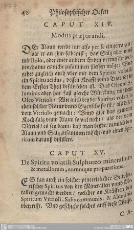 CAPUT XIV. Modus praeparandi.