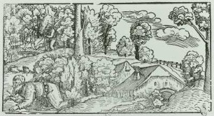 Heiliger Antonius als Büßer im Wald