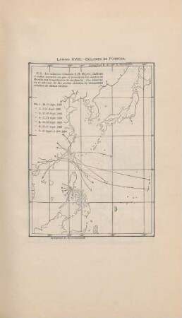 Lámina XVIII. Ciclones de Formosa