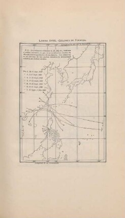 Lámina XVIII. Ciclones de Formosa