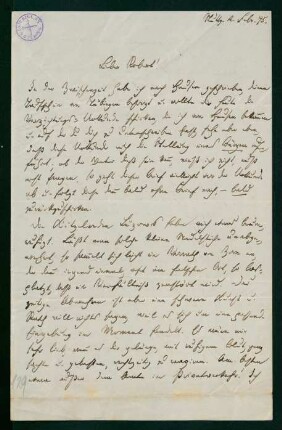 Brief vom 4. Februar 1875