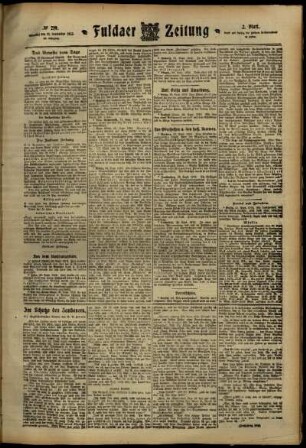 Zweite Ausgabe vom Dienstag, den 24. September 1912.