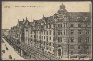 Ansichtskarte Kaiserliches Patentamt mit Straßenbahn
