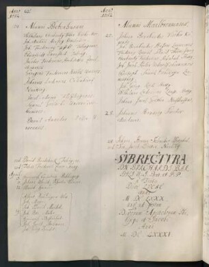 Winterhalbjahr 1680/1681. Rektorat Burkhard Bardili
