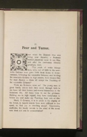 IV. Fear and Terror