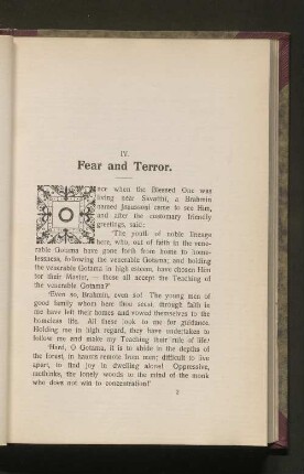 IV. Fear and Terror