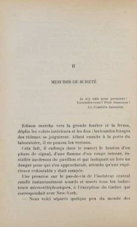 II. Mesures de sûreté