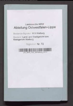 Verpachtung des Winterfeldes des von Schadenschen Gutes Engar