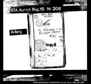 Die Untervögte in der Hausvogtei Aurich